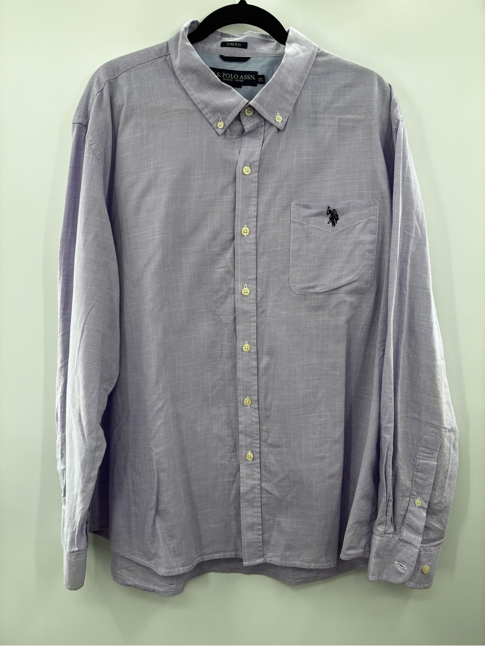 U.S. Polo Assn. Men's Lavender Button-Down Shirt